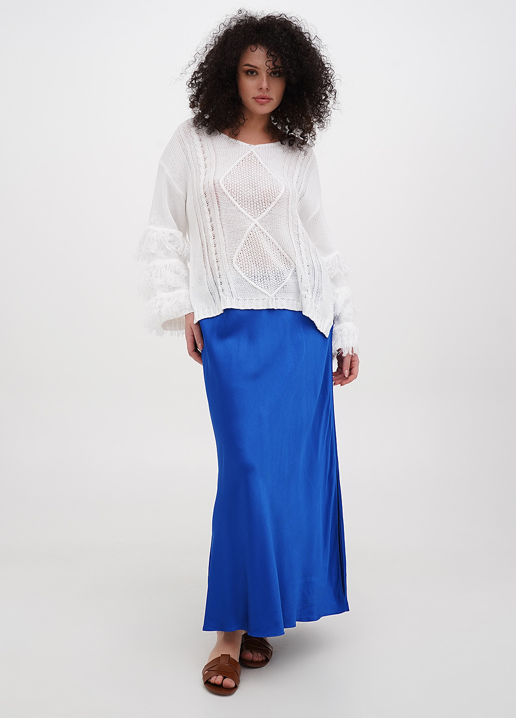 Синяя кэжуал однотонная юбка J.Crew а-силуэта (трапеция)