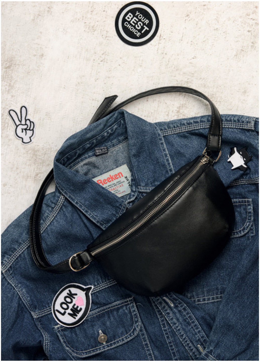 Женская сумка на пояс (бананка) 24х4х15 см Sambag (210475600)