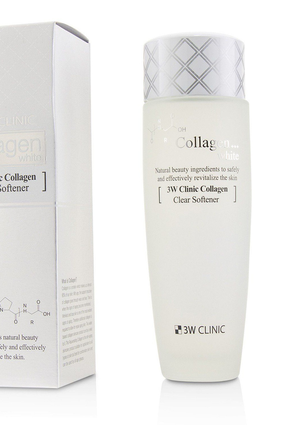 Collagen White Clear Softener Освітлюючий тонер для обличчя з колагеном, 150 мл 3W Clinic (236272167)
