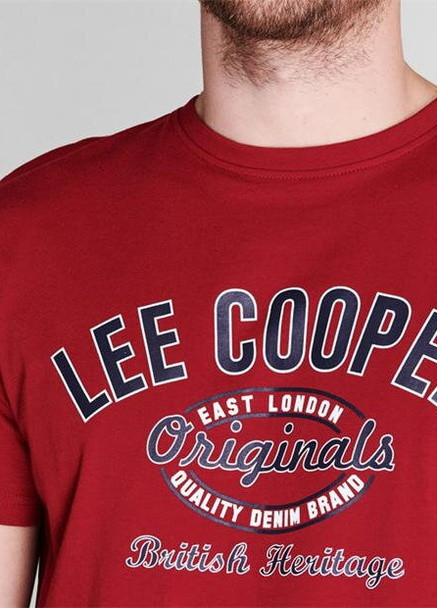 Коралловая футболка Lee Cooper