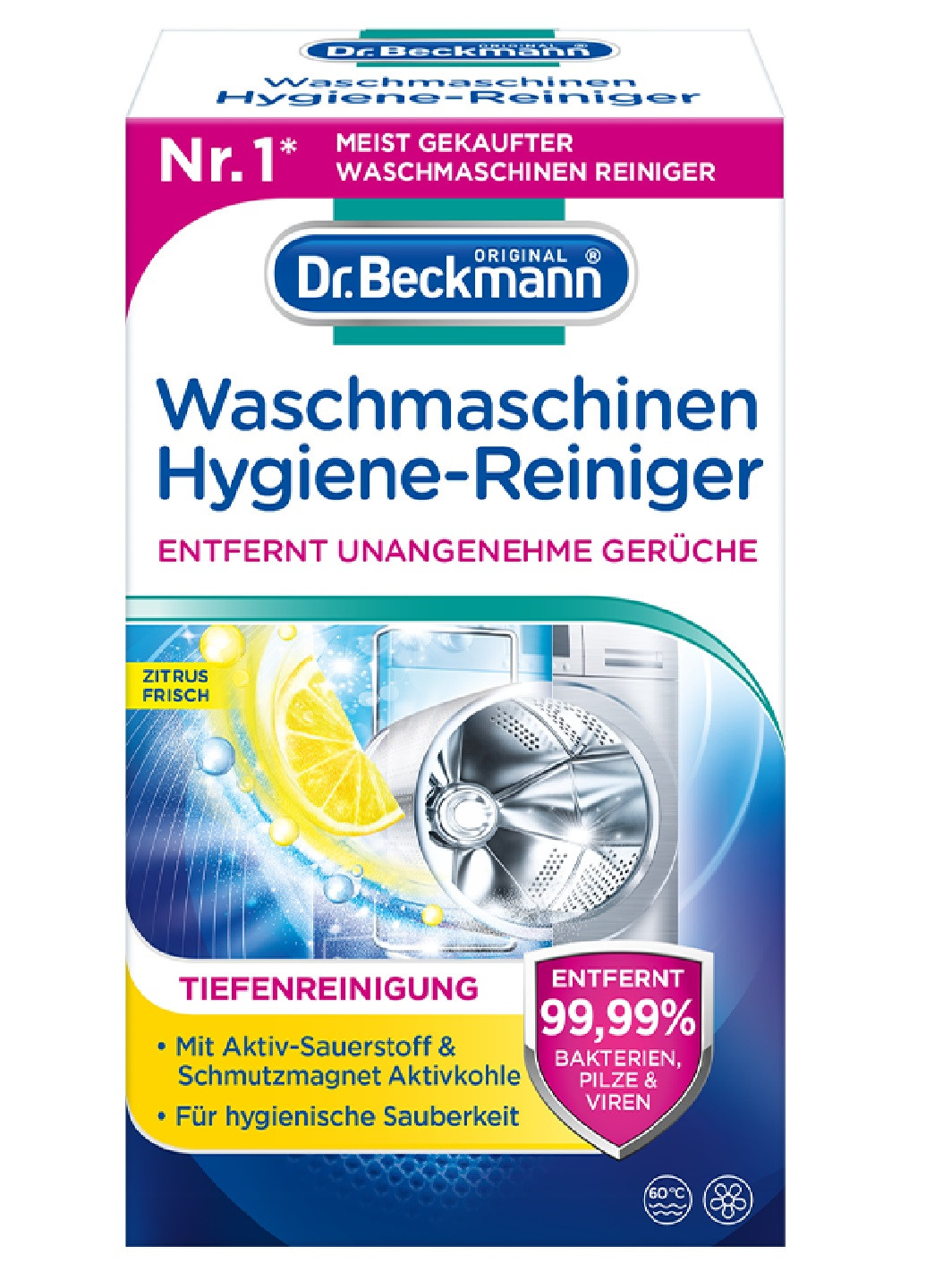 ГІгієнічний очищувач для пральних машин 250г Dr. Beckmann (254845167)