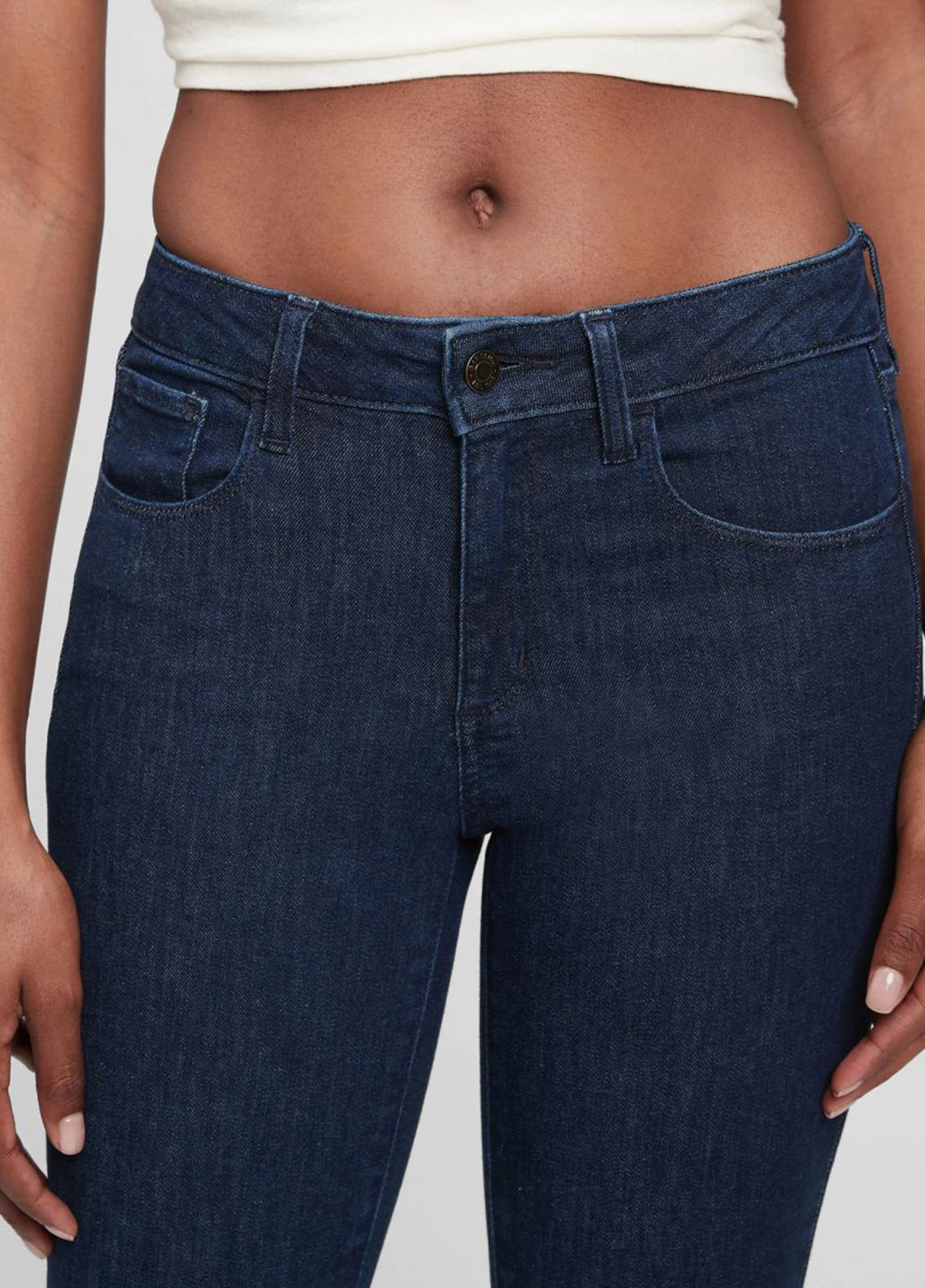Темно-синие демисезонные скинни джинсы Gap