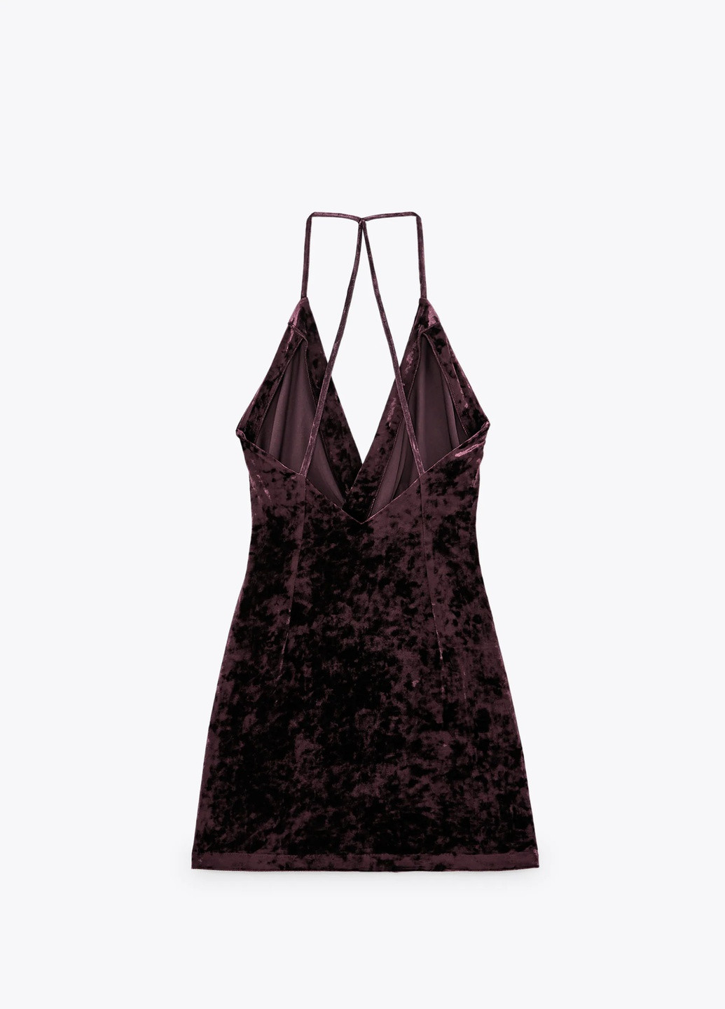 Темно-фиолетовое кэжуал платье Zara однотонное