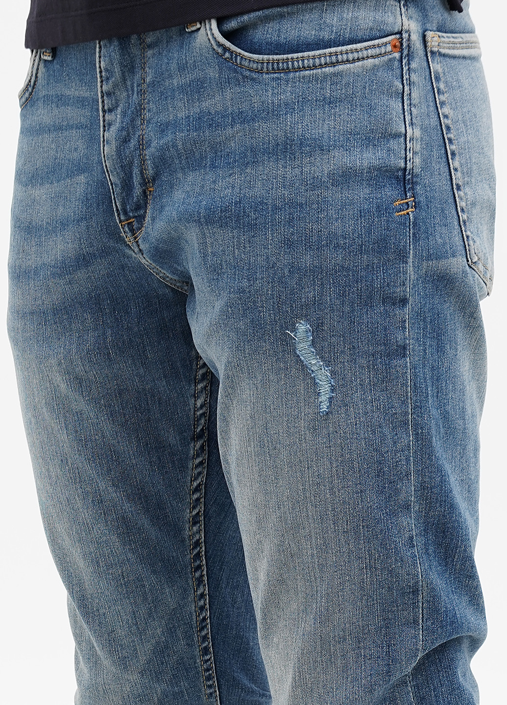 Синие демисезонные слим джинсы S.Oliver