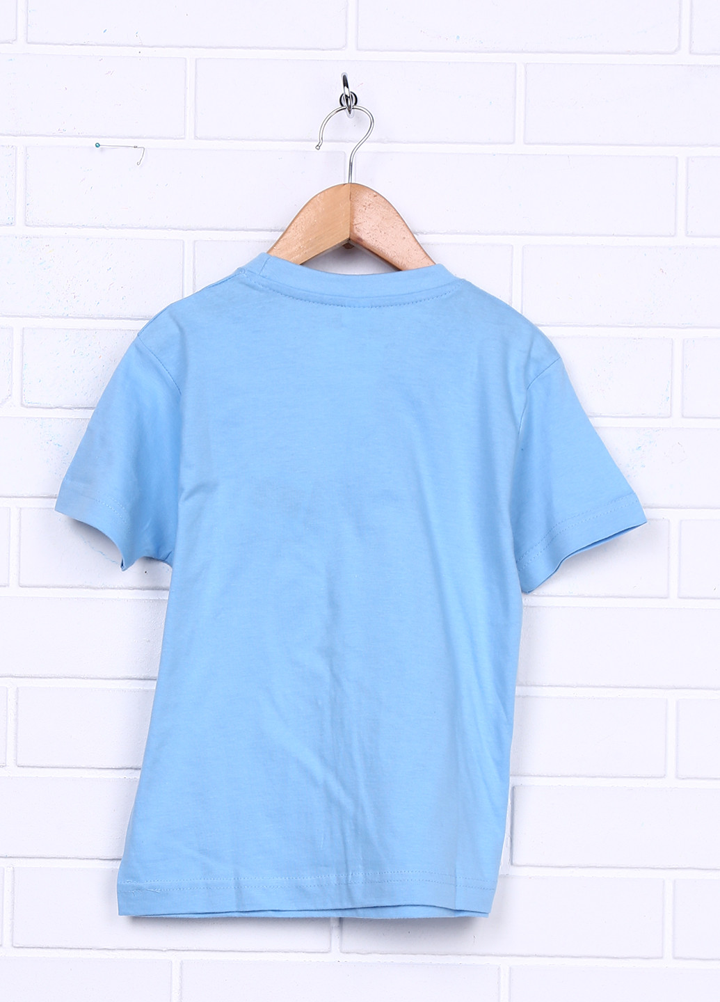 Голубая летняя футболка с коротким рукавом Sol's