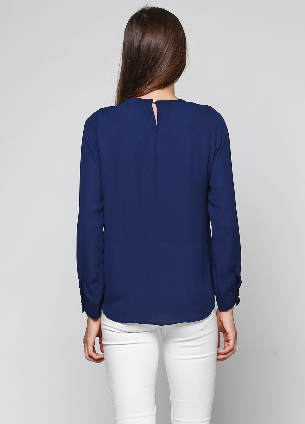 Темно-синяя демисезонная блуза Renais