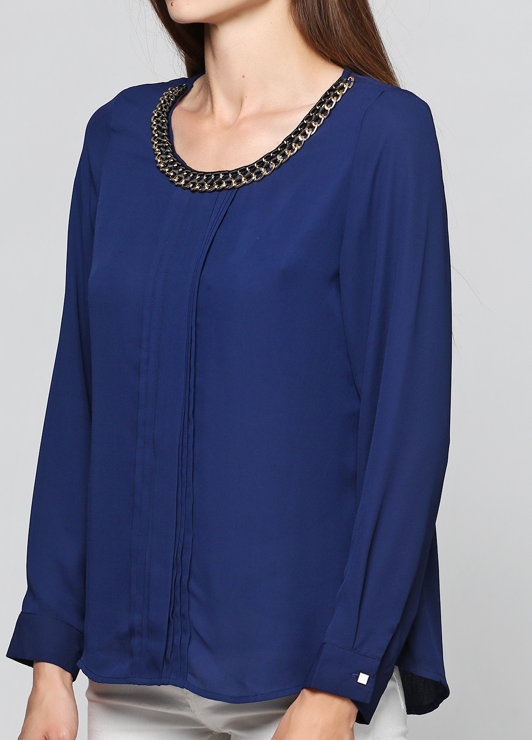 Темно-синяя демисезонная блуза Renais