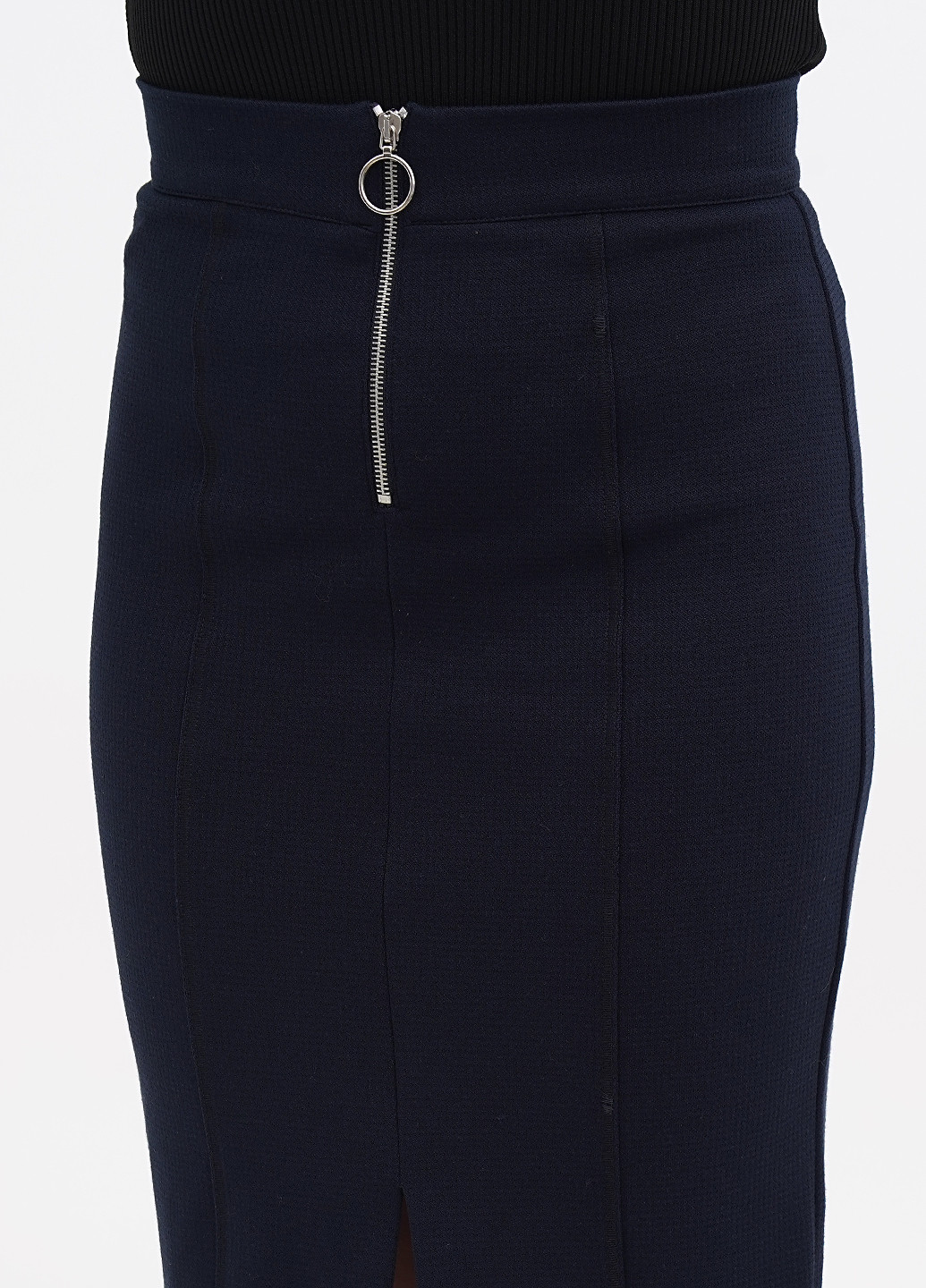 Темно-синяя кэжуал однотонная юбка Diana Gallesi карандаш
