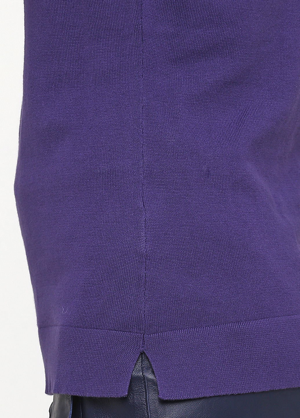 Гольф Heine однотонный фиолетовый кэжуал хлопок
