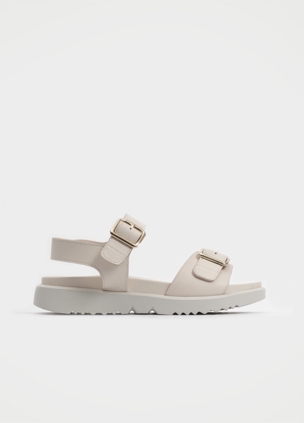 Молочные босоножки Respect с ремешком