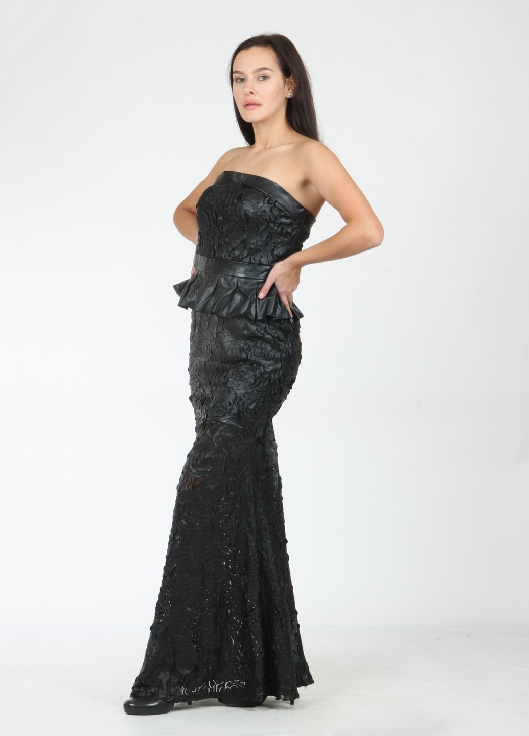 Чорна вечірня плаття, сукня Enna Levoni однотонна