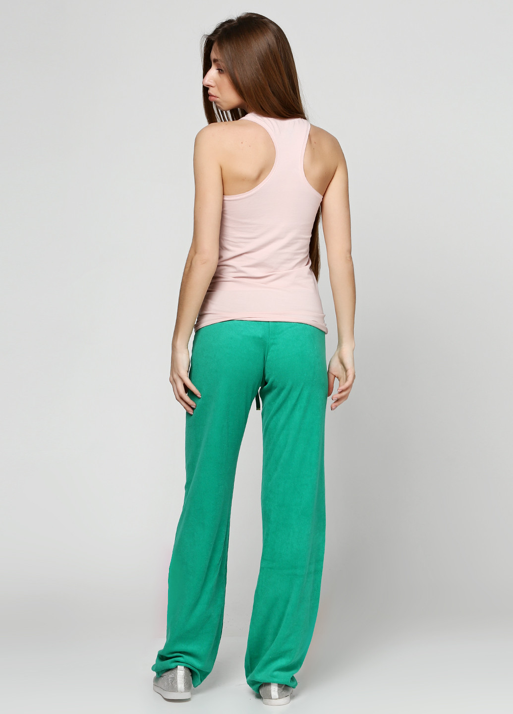 Зеленые спортивные демисезонные клеш брюки Juicy Couture