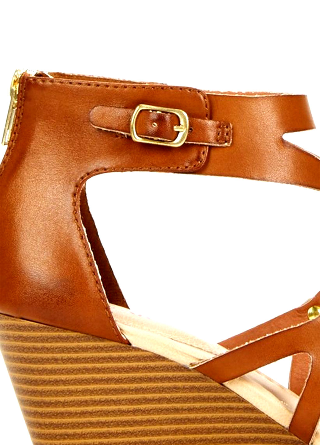 Рыжие босоножки JustFab с ремешком