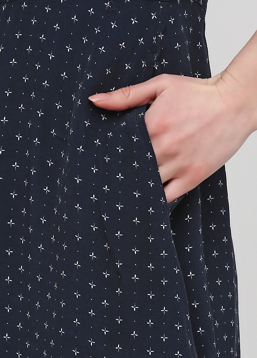 Темно-синее кэжуал платье клеш Jack Wills с геометрическим узором