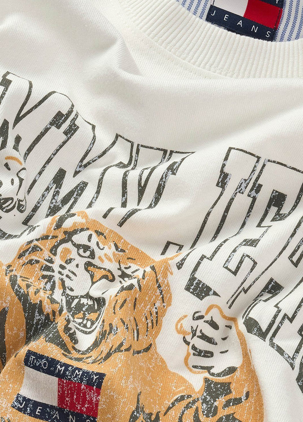 Молочна футболка Tommy Jeans