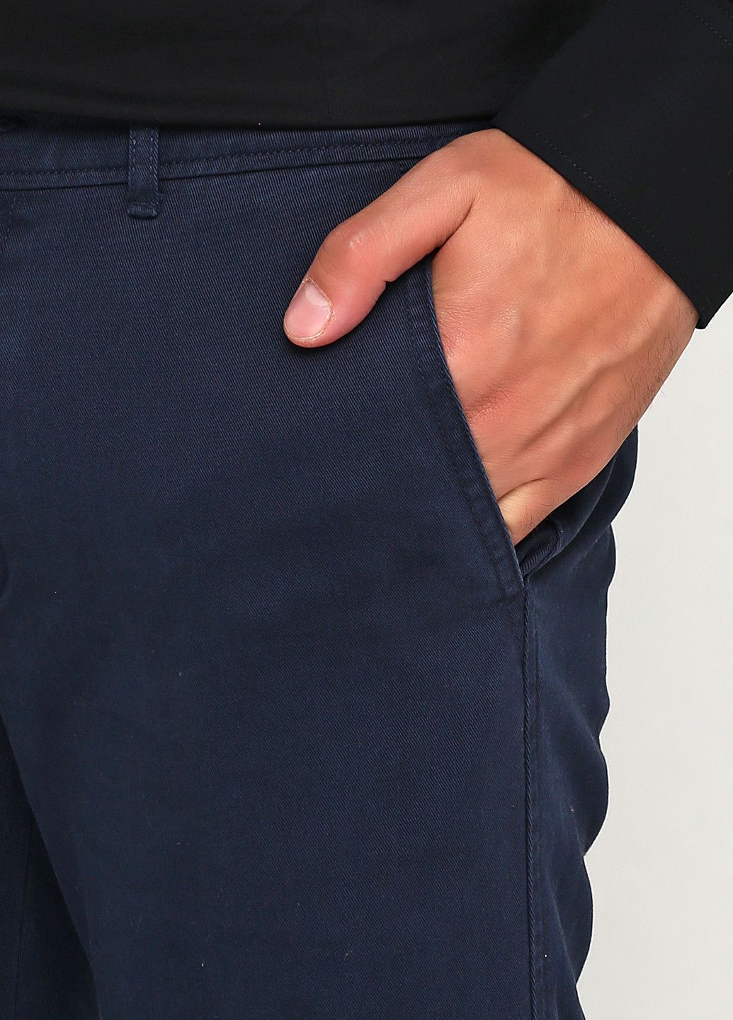 Темно-синие кэжуал демисезонные прямые брюки Abercrombie & Fitch