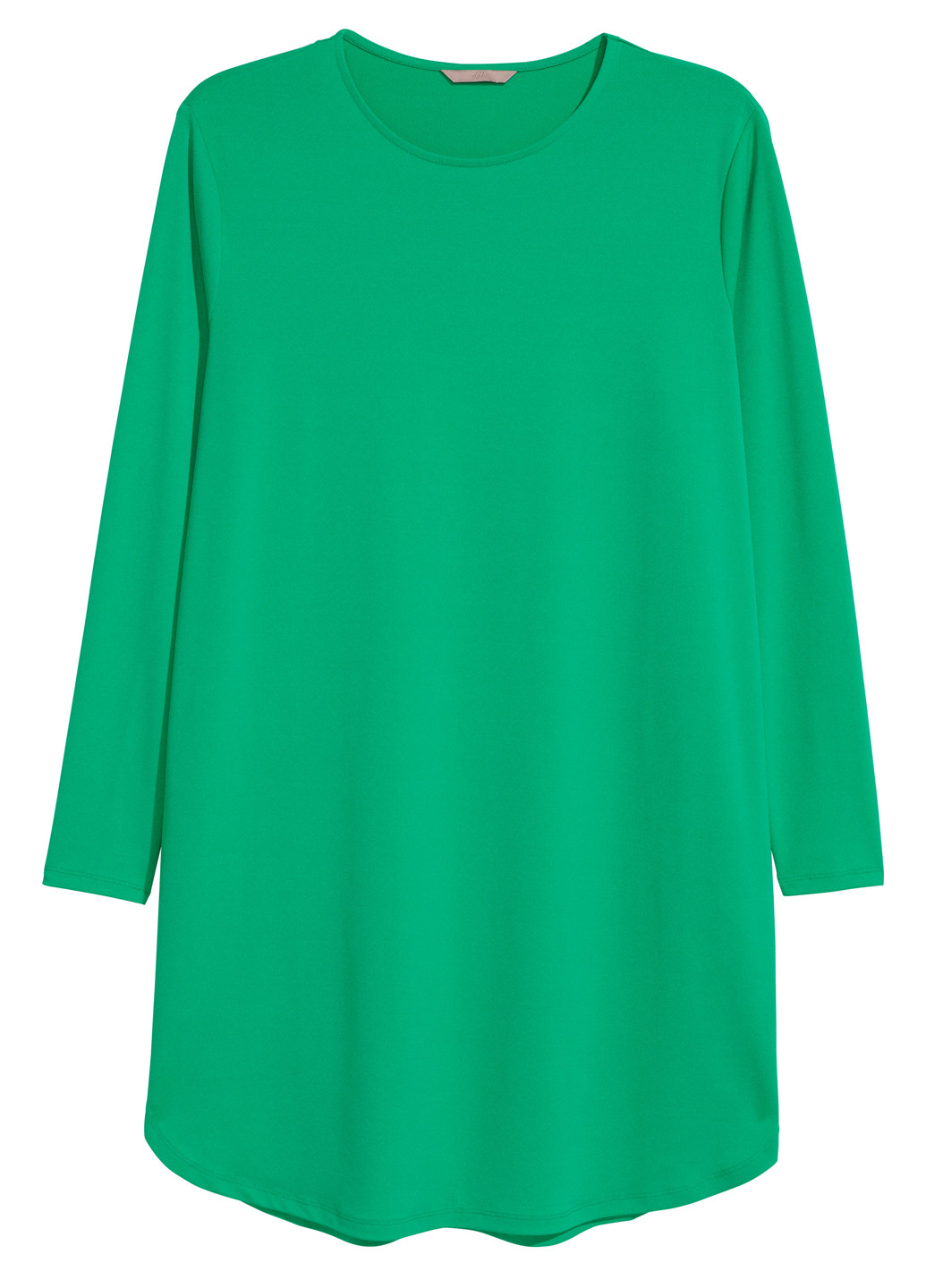Зеленое кэжуал платье оверсайз H&M однотонное