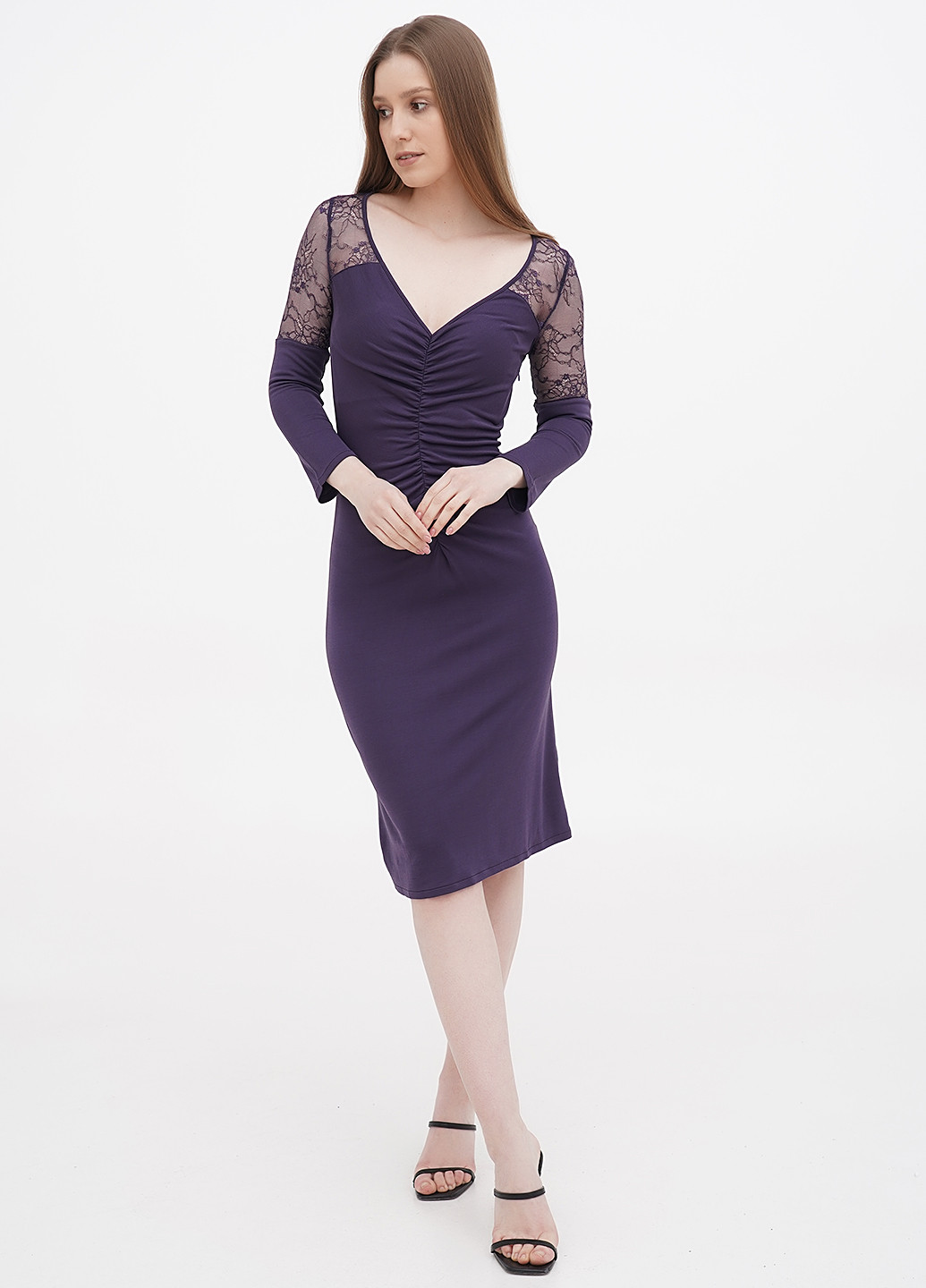 Фіолетова кежуал сукня футляр Liu Jo однотонна