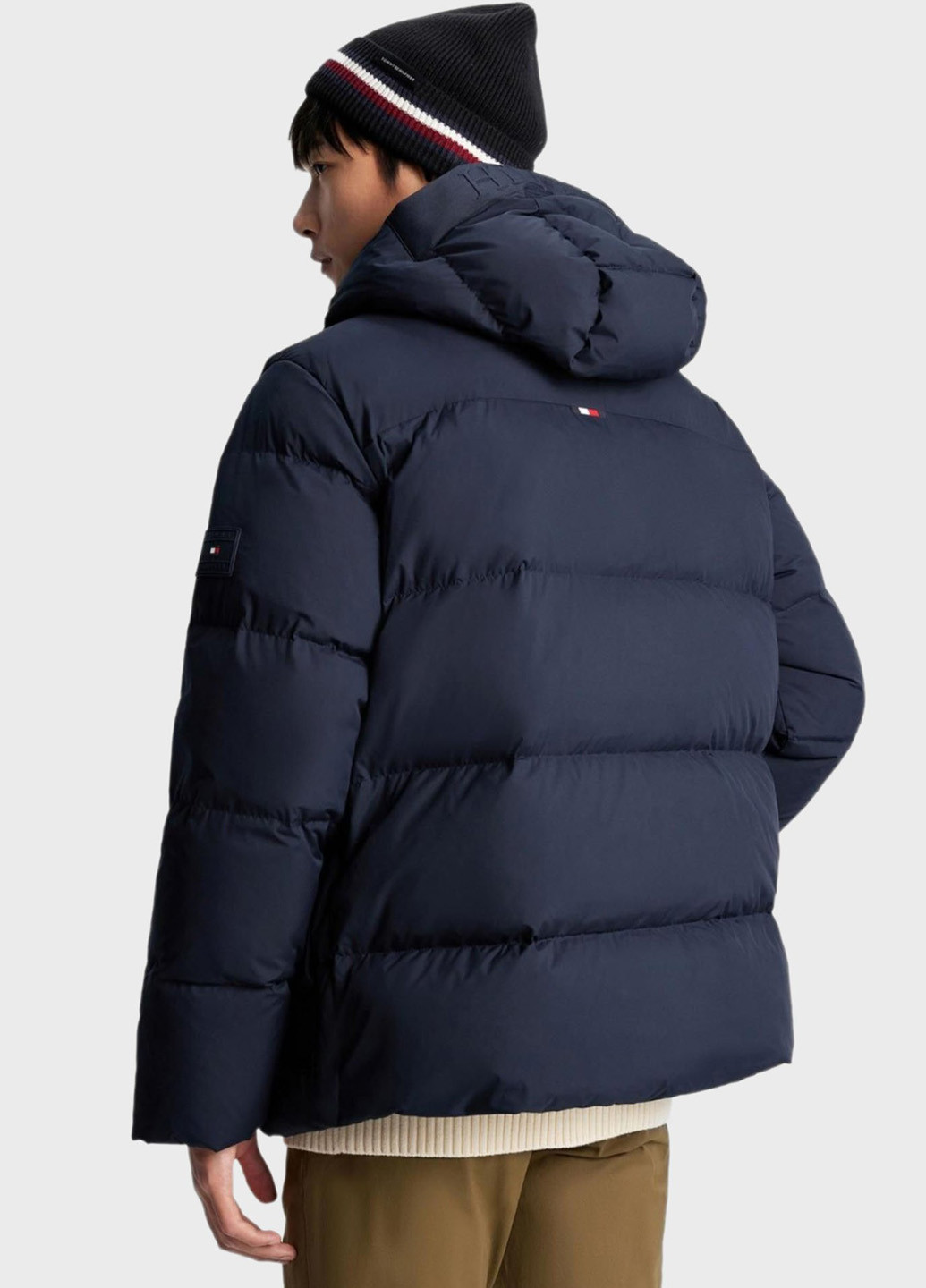 Синий зимний Пуховик Tommy Hilfiger