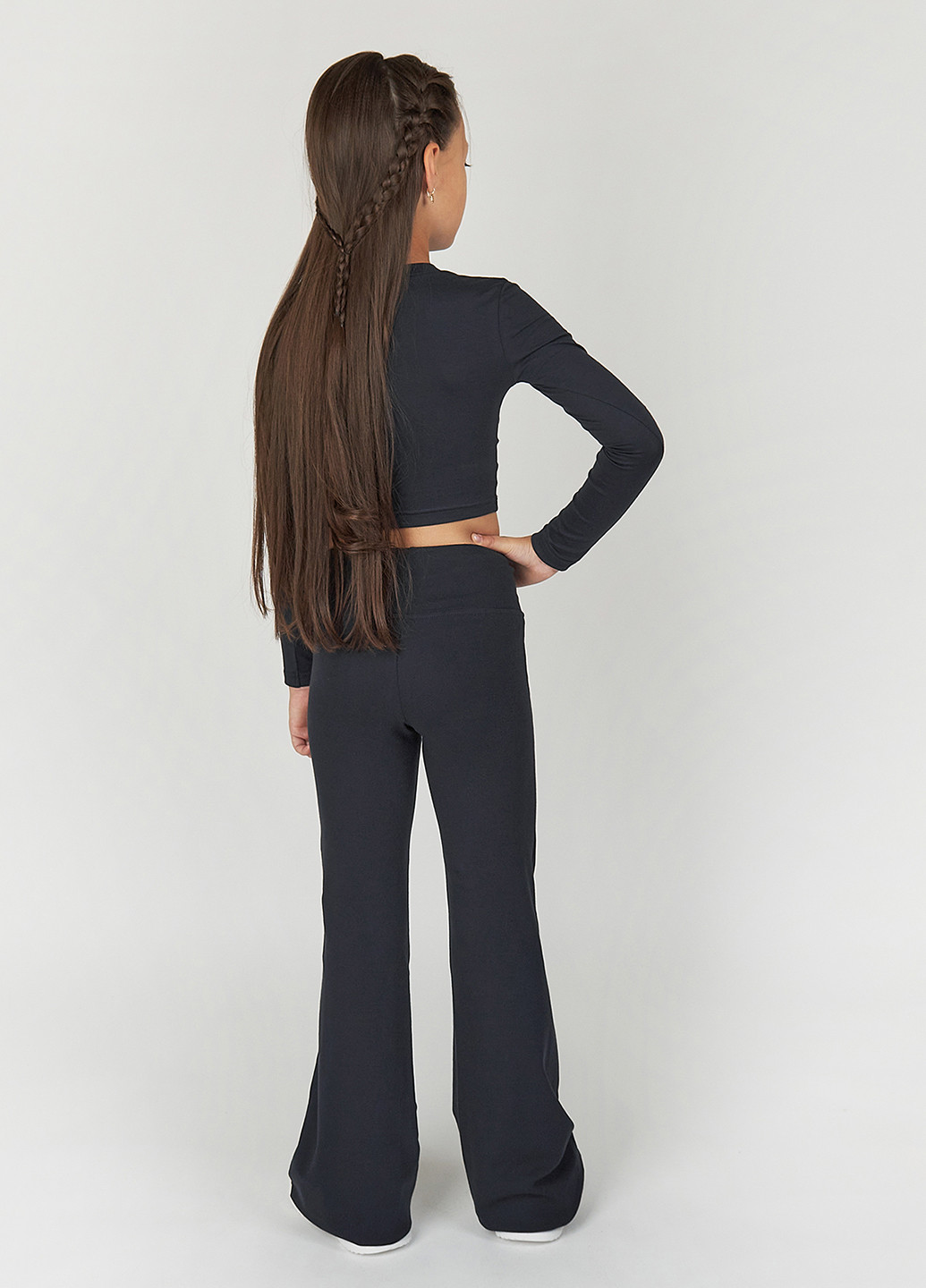 Темно-синий демисезонный костюм (лонгслив, брюки) брючный Garnamama