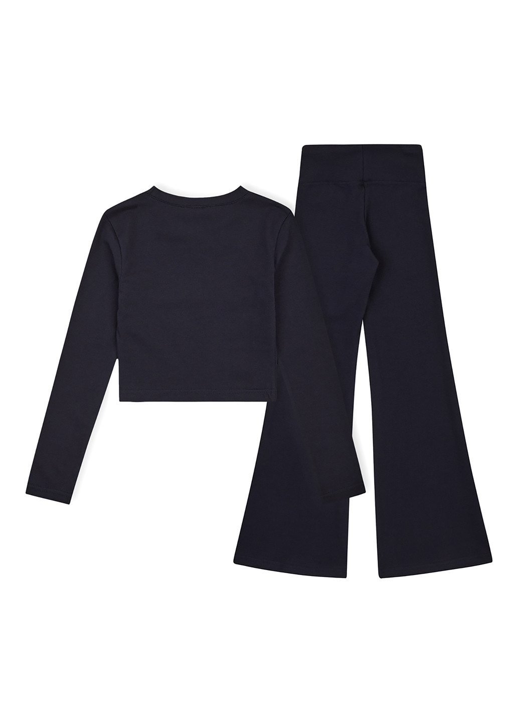 Темно-синий демисезонный костюм (лонгслив, брюки) брючный Garnamama