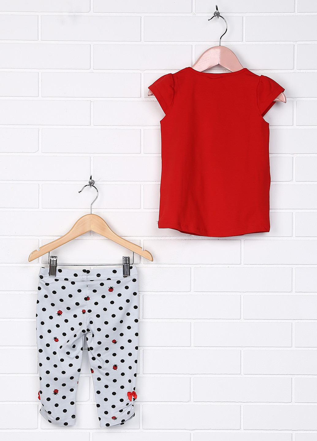 Красный демисезонный комплект (футболка, бриджи) Фабрика наш одяг