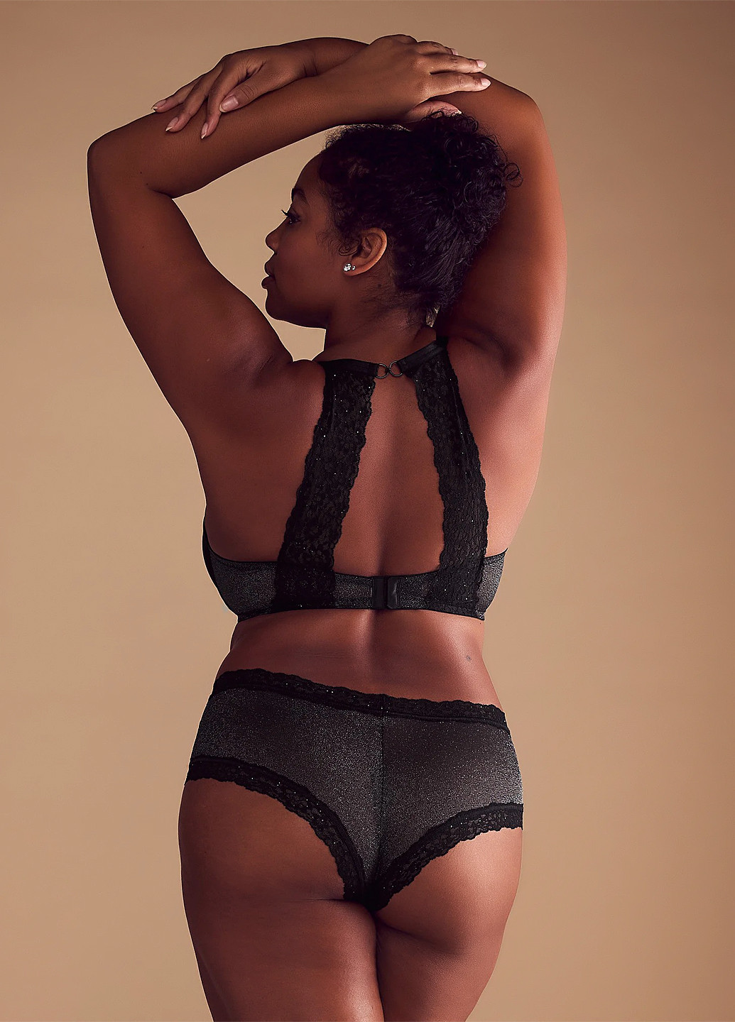 Чорний демісезонний комплект (бюстгальтер, трусики) Victoria's Secret