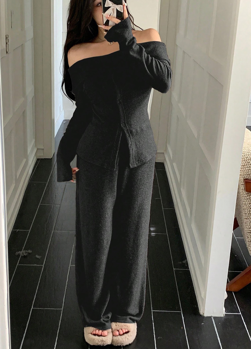 Костюм (лонгслив, брюки) SHEIN (323127418)