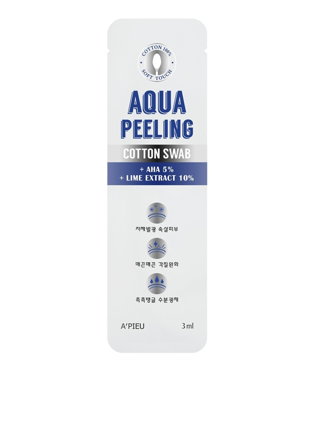 Палочка-пилинг Aqua Peeling Cotton Swab, 3 мл A'pieu (252256759)