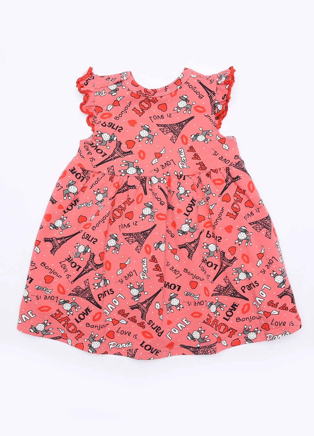 Коралловое сарафан детский девочка коралловый Let's Shop (253103795)