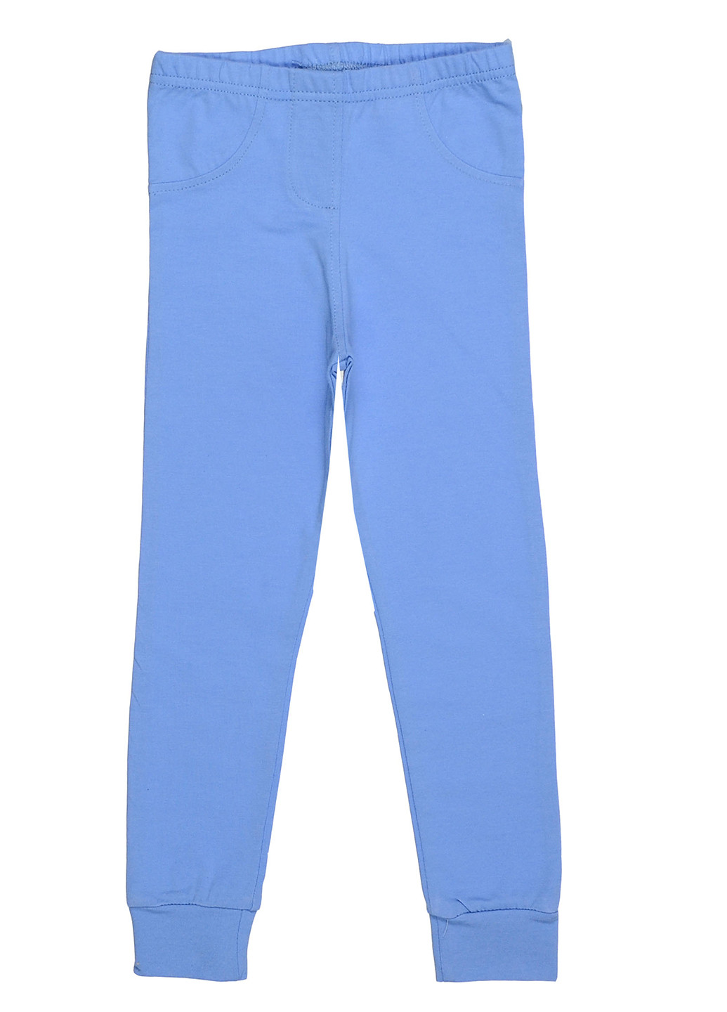Голубые кэжуал демисезонные брюки Татошка