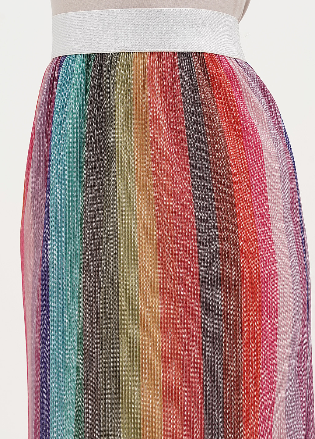 Разноцветная кэжуал в полоску юбка Joie Clair а-силуэта (трапеция)