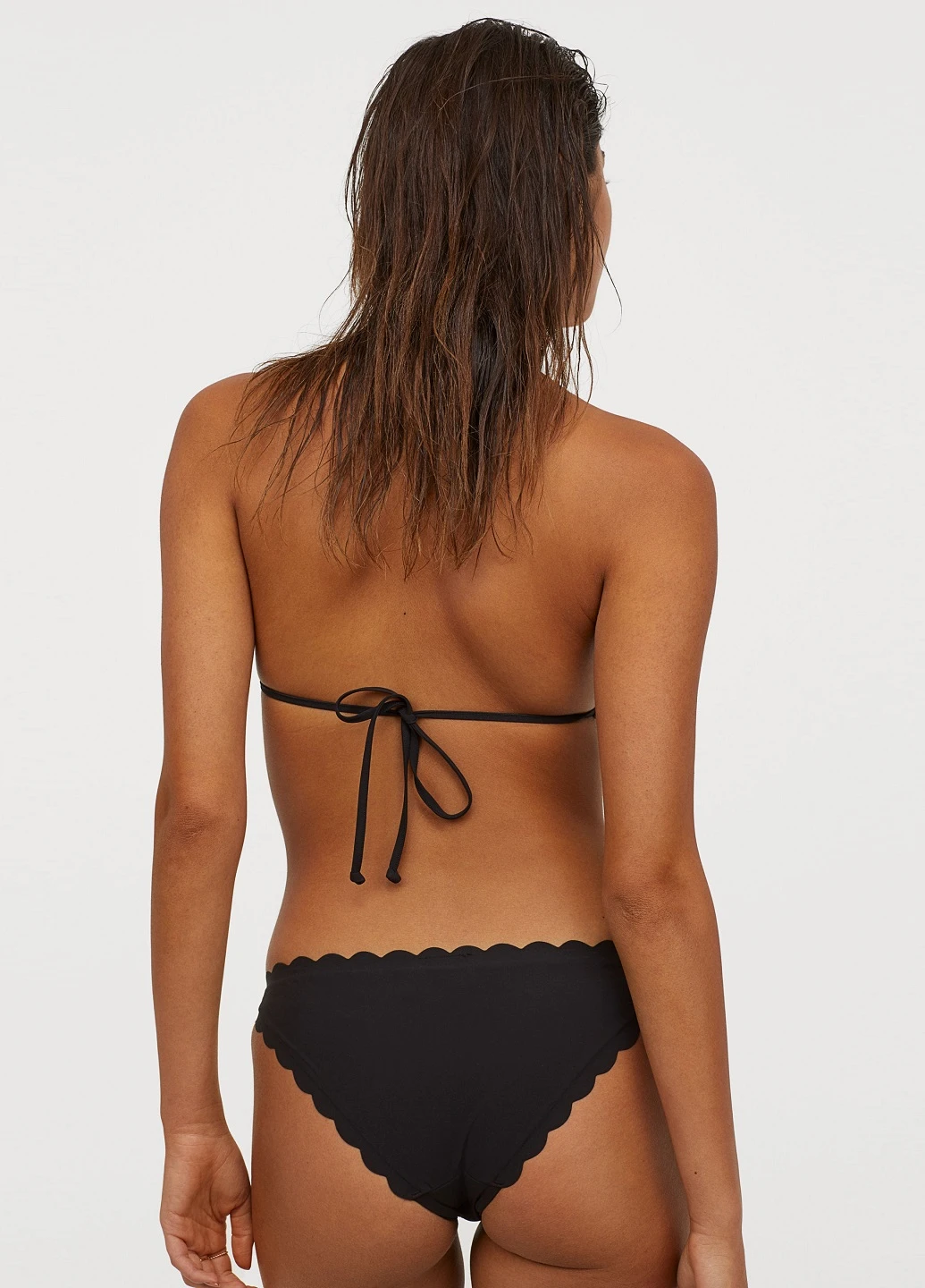 Черные купальные трусики однотонные H&M