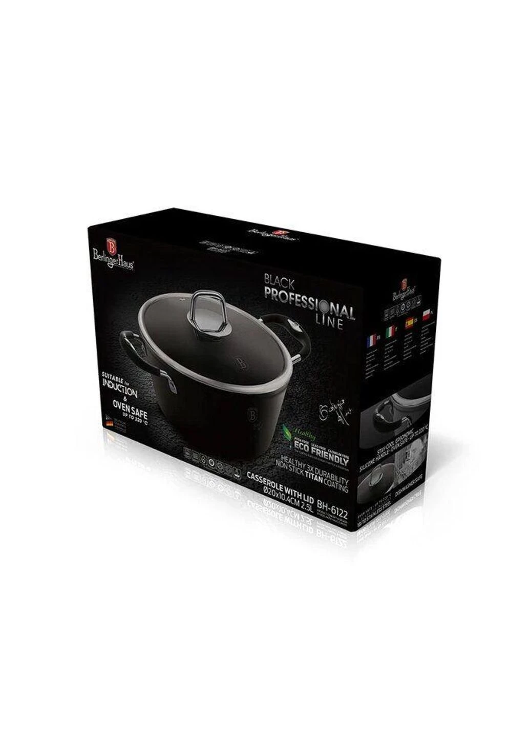 Каструля Black Professional Line BH-6122 2,5 л 20 см Berlinger Haus (253629084)