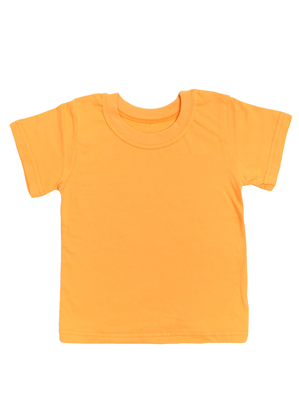Оранжевая летняя футболка с коротким рукавом Фламинго