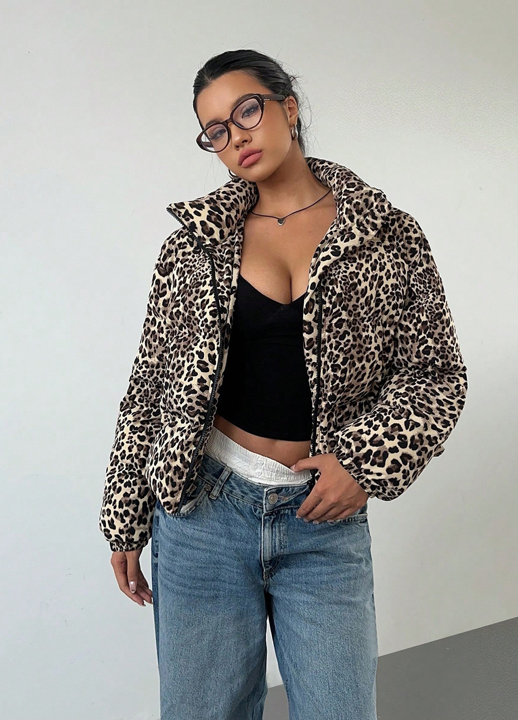 Пісочна демісезонна куртка SHEIN