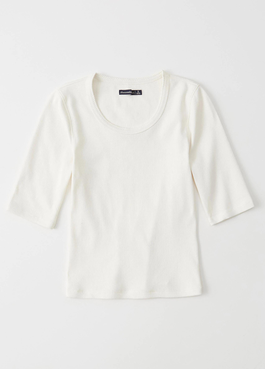 Белая демисезон футболка Abercrombie & Fitch