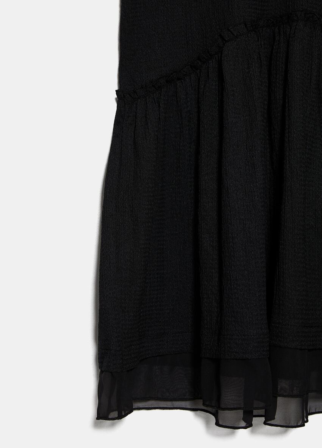 Черное кэжуал платье платье-футболка Zara однотонное