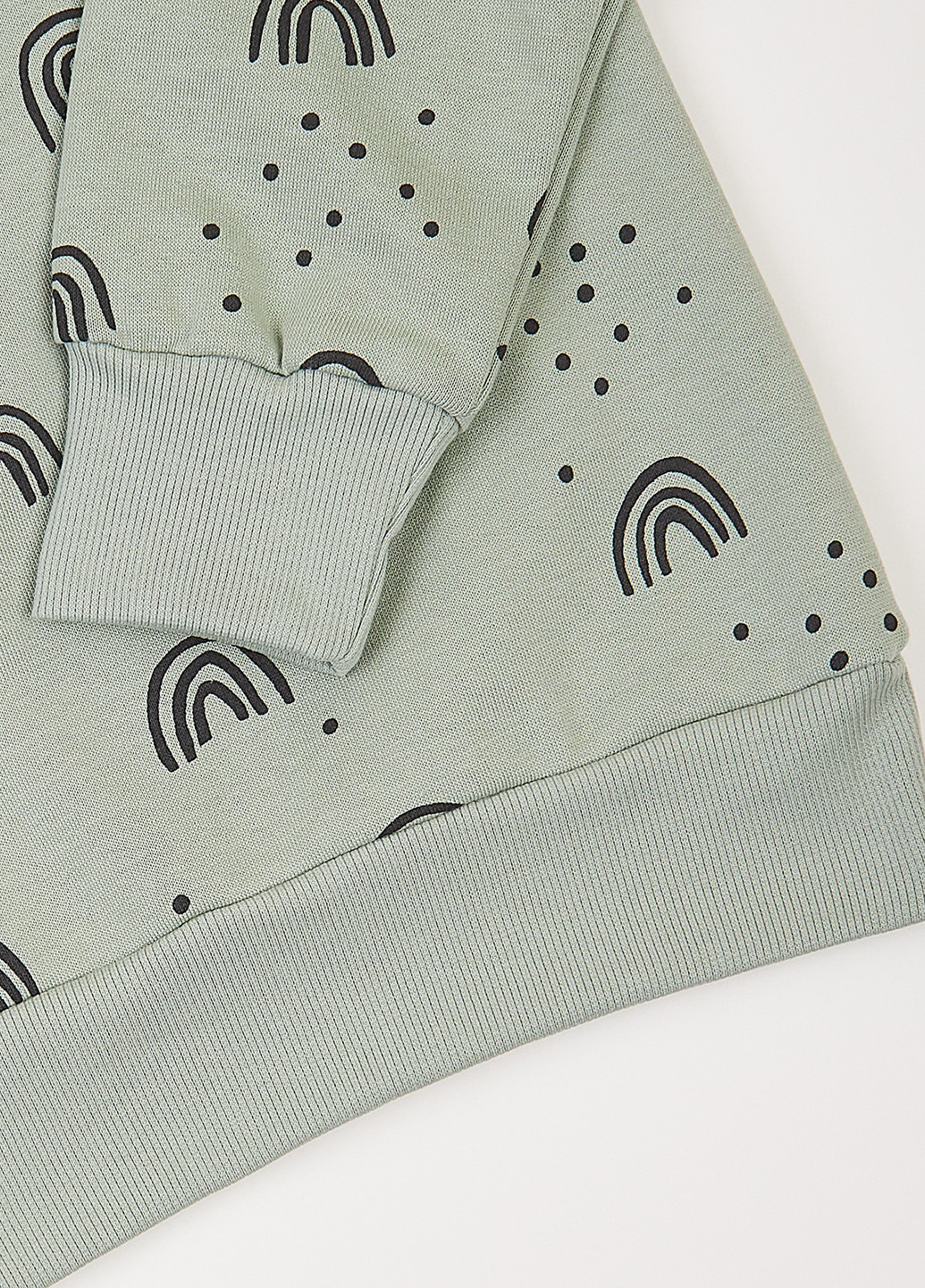 Фламинго світшот малюнок сіро-зелений кежуал бавовна, тринитка