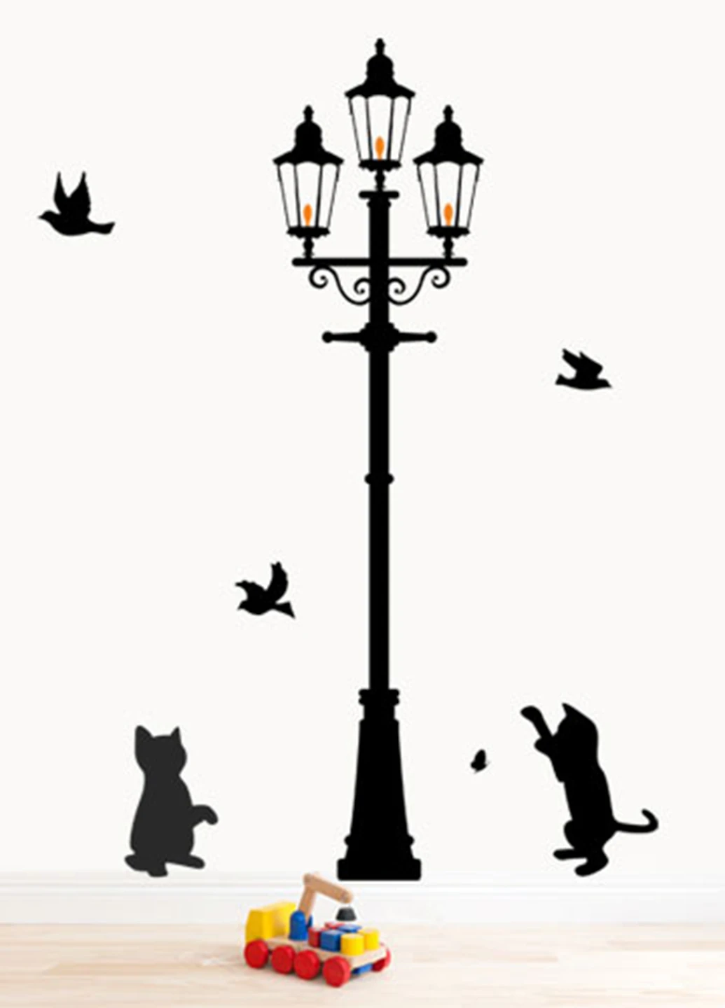 Наклейка "Котята у фонаря", 790х1500 мм Uzuri (17845599)