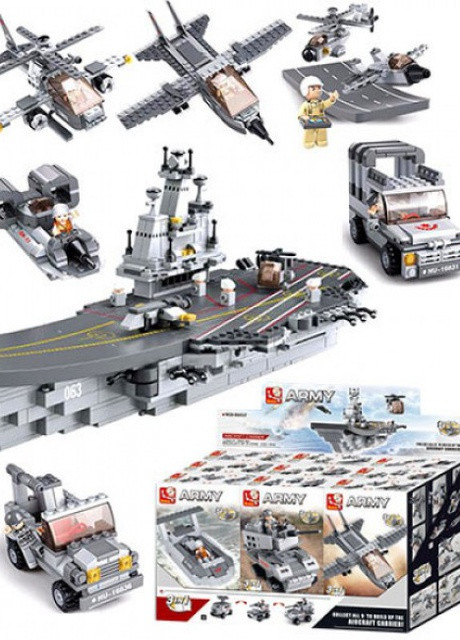 Трансформер M38-B0537 Авіаносець 9в1, 600 дет Sluban (253827854)