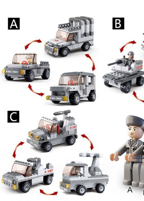 Трансформер M38-B0537 Авіаносець 9в1, 600 дет Sluban (253827854)