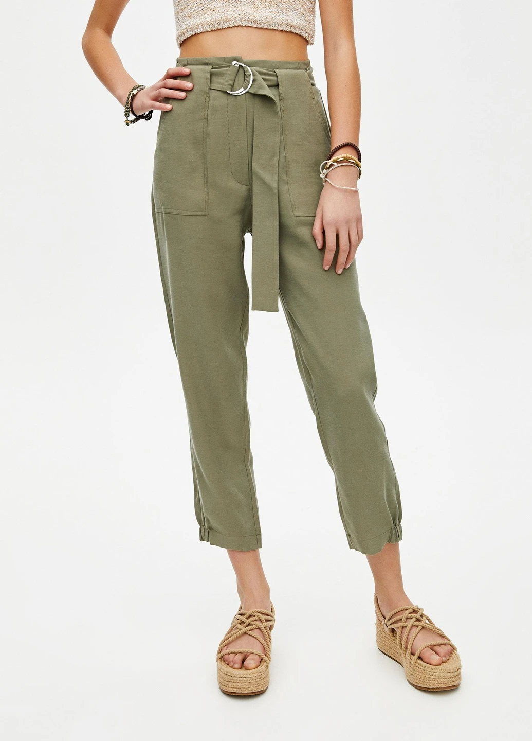 Штани літо,болотний, Pull & Bear (254670425)