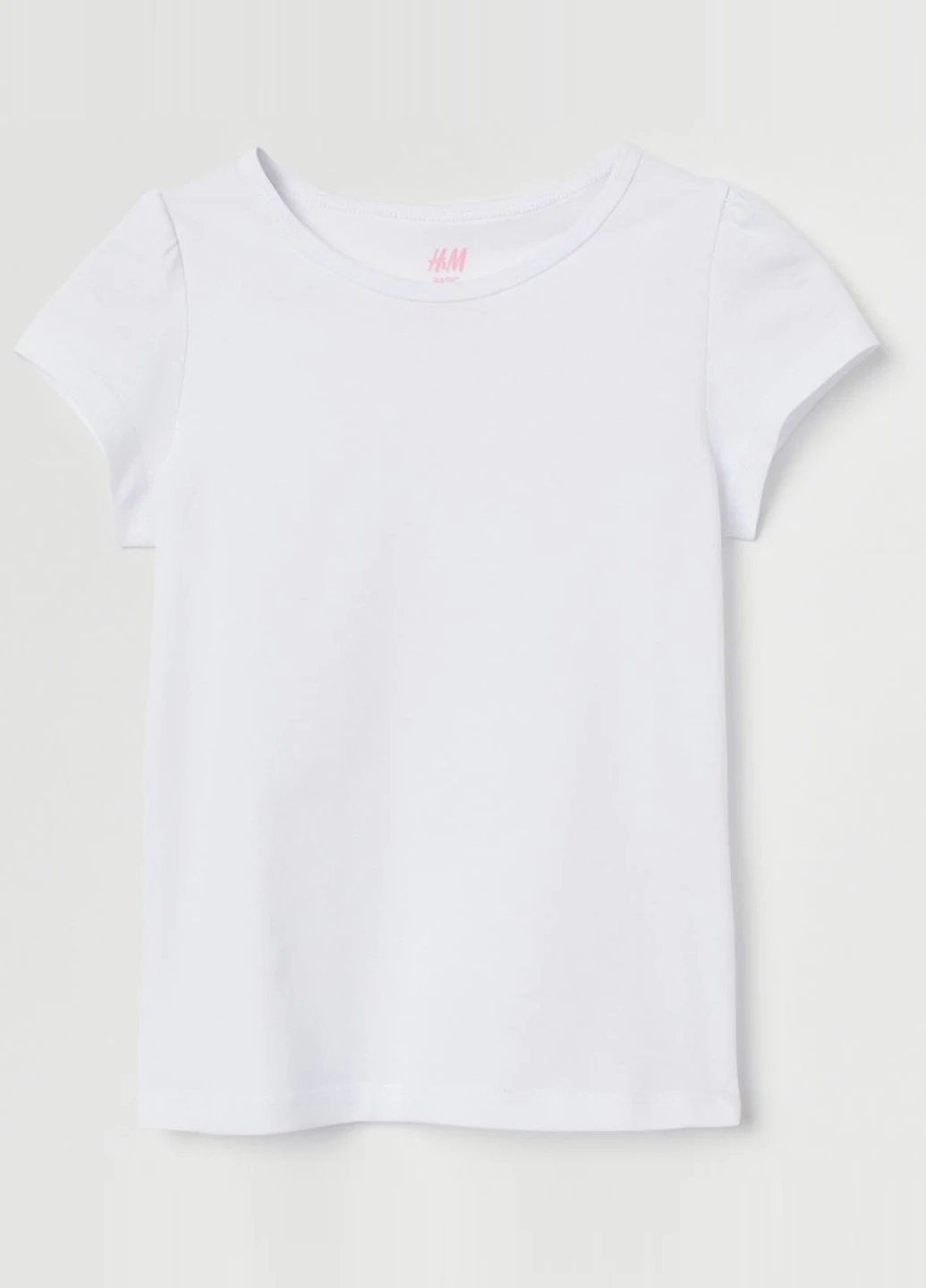 Белая летняя футболка H&M