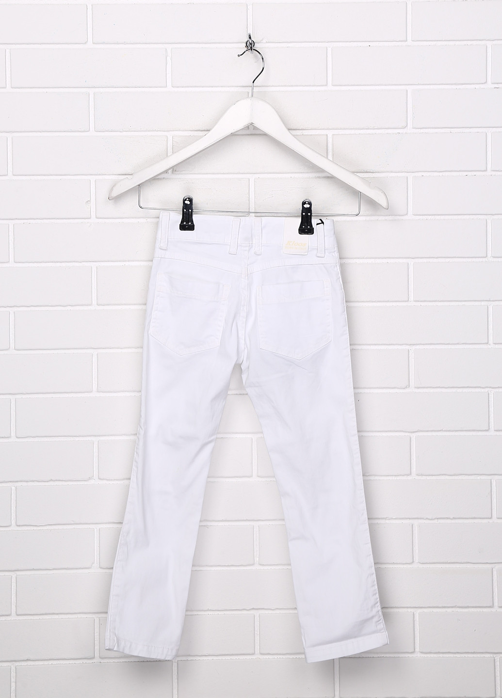 Белые кэжуал летние прямые брюки KLOOS