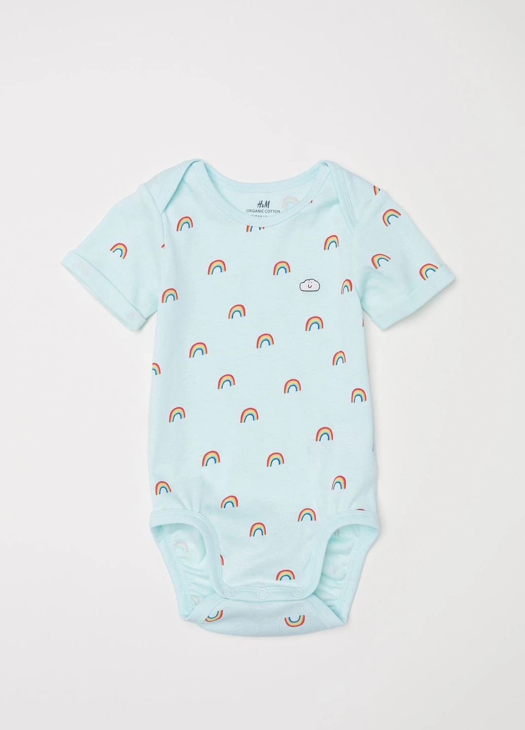Боді,м'ятний в кольорові візерунки, H&M (254866030)