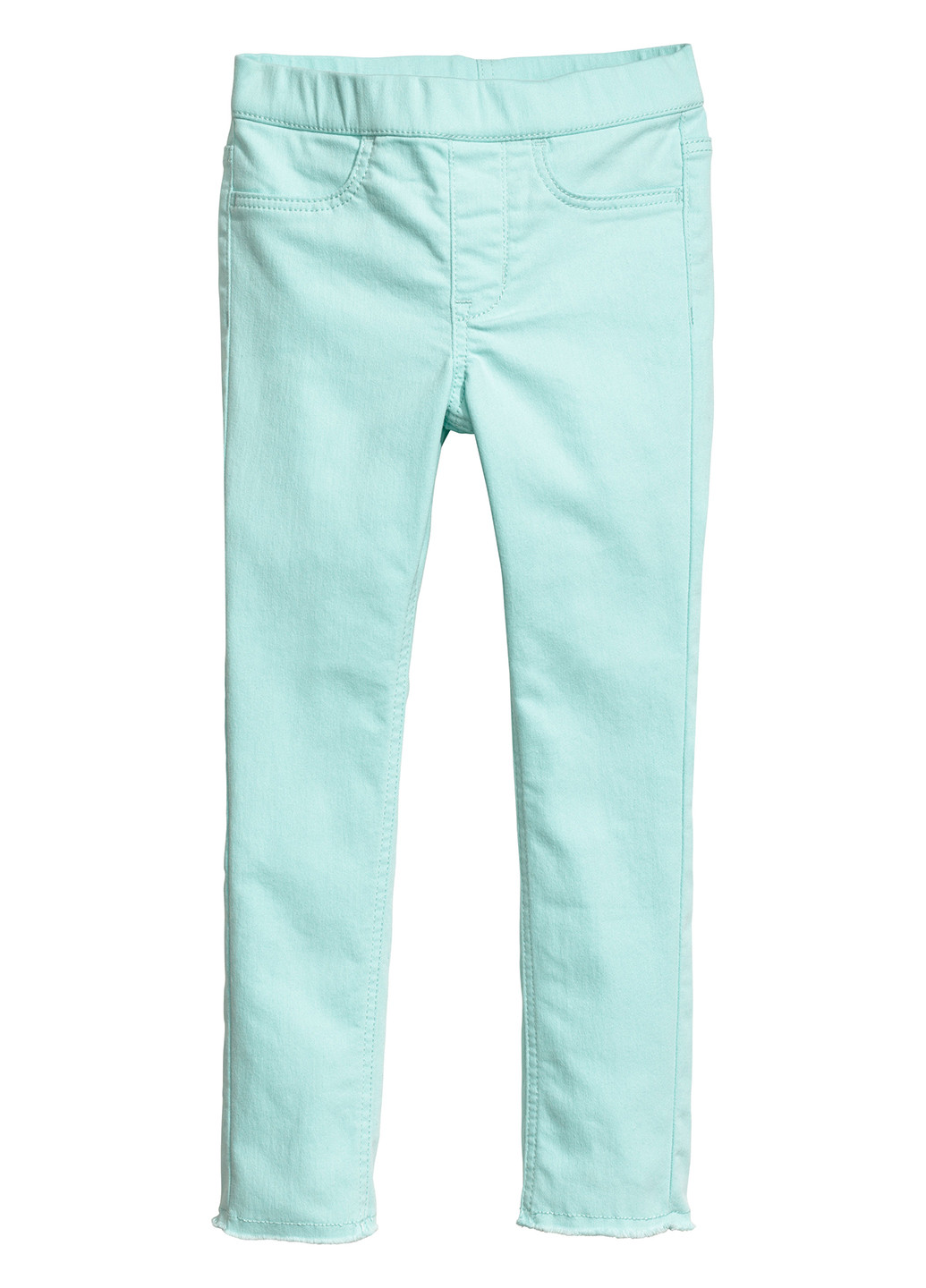 Мятные кэжуал демисезонные зауженные брюки H&M