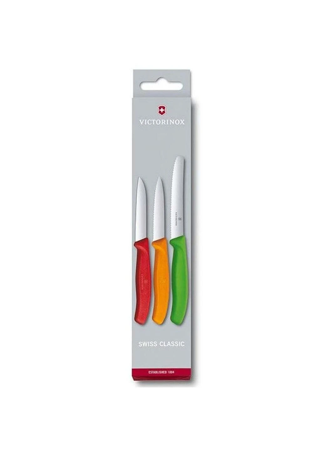 Набор ножей SwissClassic 3 шт Red, Orange. Green (6.7116.32) Victorinox комбинированные,