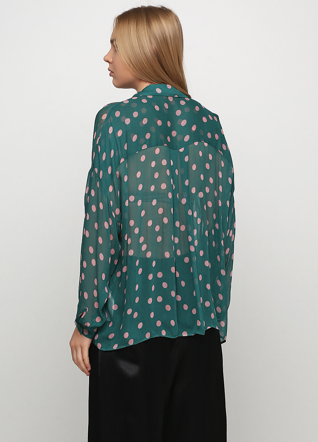 Зеленая демисезонная блуза Uterque