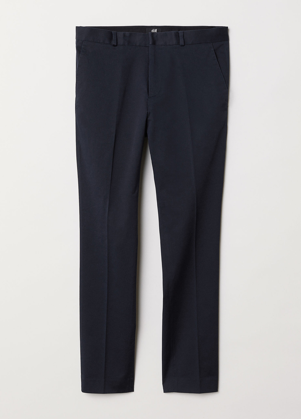 Синие кэжуал демисезонные прямые брюки H&M